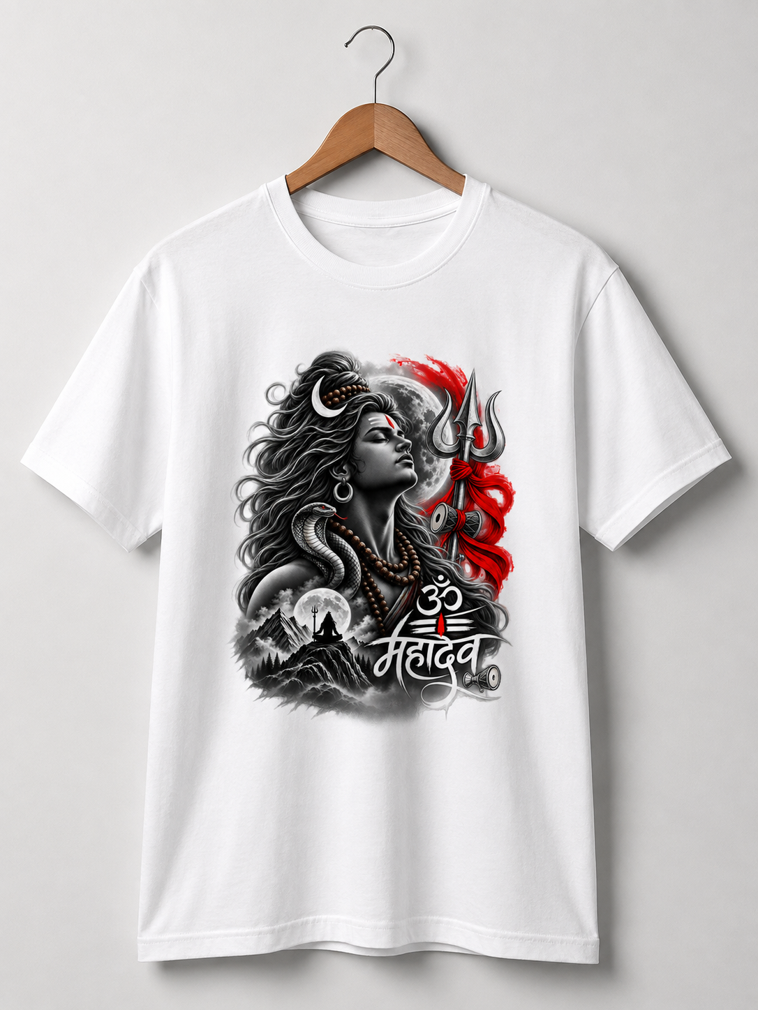 God shiv Premium White T-shirt