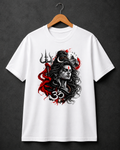 Mahadev Premium White Crew T-Shirt